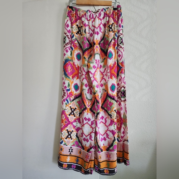 CHRISTIAN SIRIANO | Wide Leg Aztec Print Boho-style Pants | Small - Picture 4 of 6